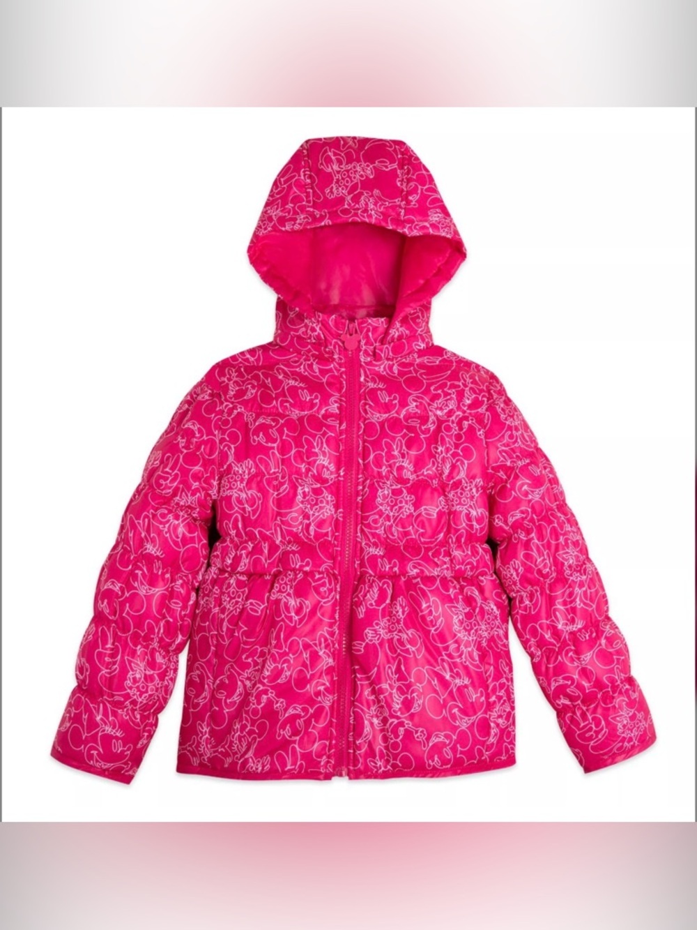 Minnie Mouse Hooded Puff Jacket for Kids| NWT | Size 11/12 | Removable Hood